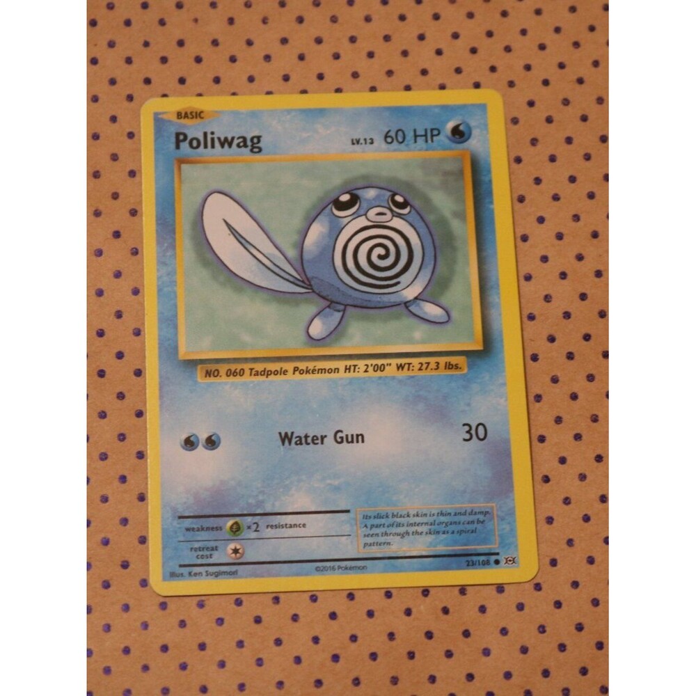 Poliwag 23/108 Pokemon Card (2016)